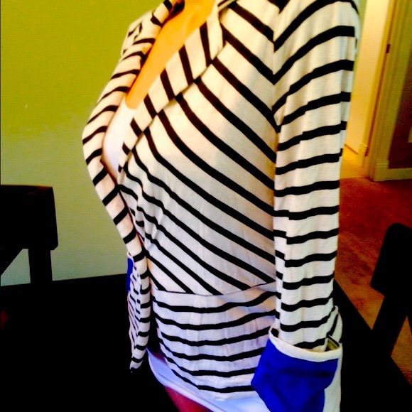 Striped Cotton Blazer - Picture 2 of 4